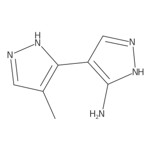 4-methyl-1H,1'H-3,4'-bipyrazol-5'-amine Structure