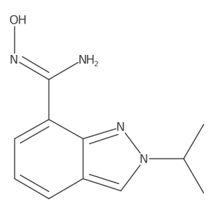 N-hydroxy-2-isopropyl-2H-indazole-7-carboximidamide Structure