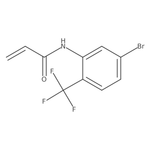 N-(5-bromo-2-(trifluoromethyl)phenyl)acrylamide结构式