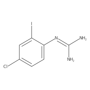 1-(4-Chloro-2-iodophenyl)guanidine Structure