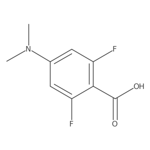 4-(Dimethylamino)-2,6-difluorobenzoic acid结构式