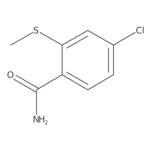 4-Chloro-2-methylsulfanyl-benzamide结构式