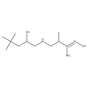 Propanimidamide, N-hydroxy-3-[(2-hydroxy-4,4-dimethylpentyl)amino]-2-methyl-结构式