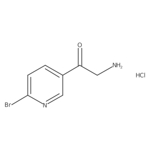 2-Amino-1-(6-bromopyridin-3-yl)ethanone hydrochloride结构式