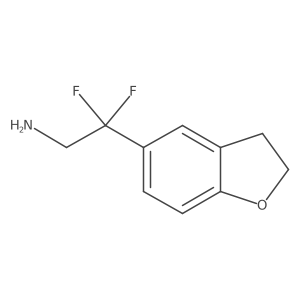 2-(2,3-Dihydro-1-benzofuran-5-yl)-2,2-difluoroethan-1-amine结构式