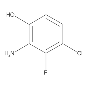 2-Amino-4-chloro-3-fluorophenol结构式