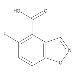 5-Fluoro-1,2-benzoxazole-4-carboxylic acid Structure