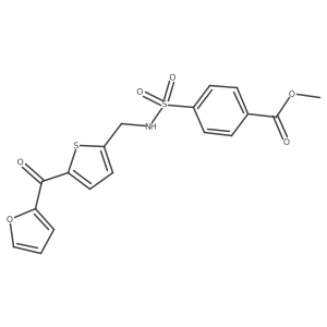 methyl 4-(N-((5-(furan-2-carbonyl)thiophen-2-yl)methyl)sulfamoyl)benzoate Structure