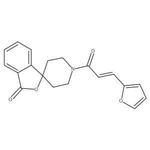 (E)-1'-(3-(furan-2-yl)acryloyl)-3H-spiro[isobenzofuran-1,4'-piperidin]-3-one结构式