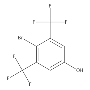 3,5-Bis(trifluoromethyl)-4-bromophenol结构式