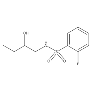 2-Fluoro-N-(2-hydroxybutyl)benzenesulfonamide Structure