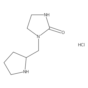 1-(Pyrrolidin-2-ylmethyl)imidazolidin-2-one hydrochloride结构式