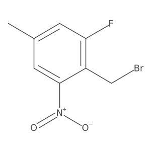 2-Fluoro-4-methyl-6-nitrobenzyl bromide结构式