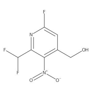 2-(Difluoromethyl)-6-fluoro-3-nitropyridine-4-methanol Structure