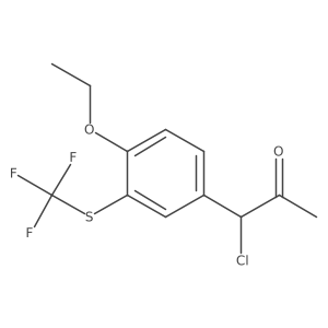 1-Chloro-1-(4-ethoxy-3-(trifluoromethylthio)phenyl)propan-2-one Structure