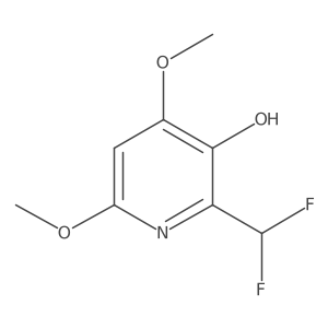 2-(Difluoromethyl)-4,6-dimethoxy-3-hydroxypyridine Structure