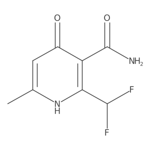 2-(Difluoromethyl)-4-hydroxy-6-methylpyridine-3-carboxamide Structure