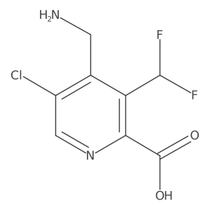 4-(Aminomethyl)-5-chloro-3-(difluoromethyl)picolinic acid Structure