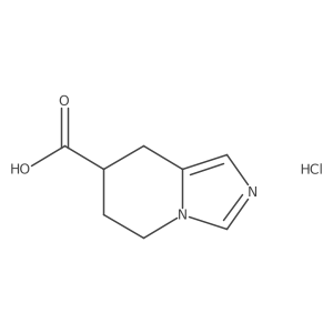 5H,6H,7H,8H-imidazo[1,5-a]pyridine-7-carboxylic acid hydrochloride Structure