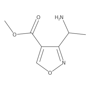 Methyl 3-(1-aminoethyl)-1,2-oxazole-4-carboxylate Structure
