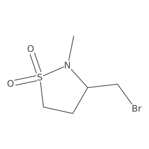 3-(Bromomethyl)-2-methyl-1lambda6,2-thiazolidine-1,1-dione Structure