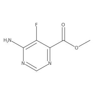 Methyl 6-amino-5-fluoropyrimidine-4-carboxylate Structure