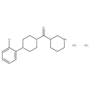 [4-(2-Chlorophenyl)piperazin-1-yl]-piperidin-3-ylmethanone;dihydrochloride结构式