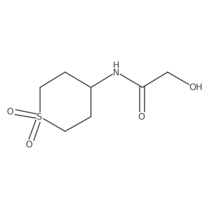 N-(1,1-Dioxidotetrahydro-2H-thiopyran-4-yl)-2-hydroxyacetamide Structure