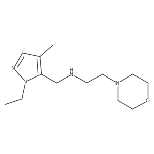 [(1-ethyl-4-methyl-1H-pyrazol-5-yl)methyl][2-(morpholin-4-yl)ethyl]amine结构式