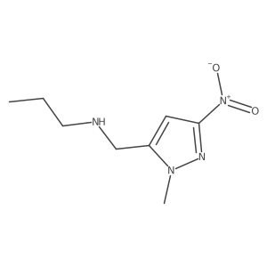 [(1-methyl-3-nitro-1H-pyrazol-5-yl)methyl](propyl)amine结构式