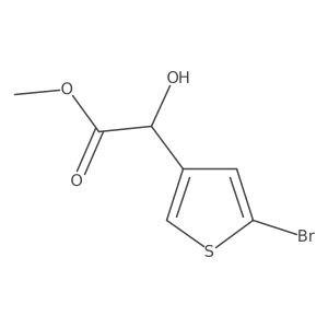 Methyl 2-(5-bromothiophen-3-yl)-2-hydroxyacetate Structure
