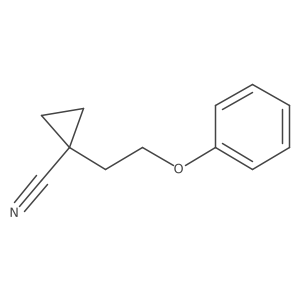 1-(2-Phenoxyethyl)cyclopropane-1-carbonitrile结构式