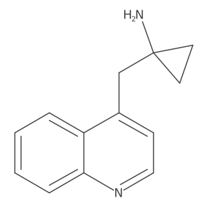 1-[(Quinolin-4-yl)methyl]cyclopropan-1-amine结构式