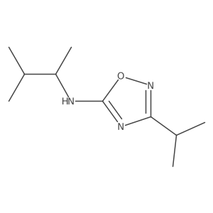 N-(3-Methylbutan-2-yl)-3-(propan-2-yl)-1,2,4-oxadiazol-5-amine Structure
