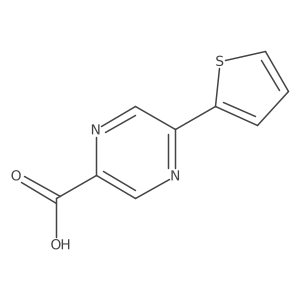 5-(Thiophen-2-yl)pyrazine-2-carboxylic acid Structure