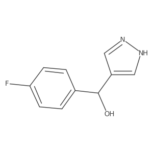(4-Fluorophenyl)(1H-pyrazol-4-yl)methanol结构式