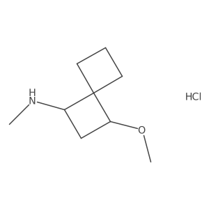 3-methoxy-N-methylspiro[3.3]heptan-1-amine hydrochloride结构式