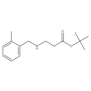 Tert-butyl 3-{[(2-methylphenyl)methyl]amino}propanoate Structure