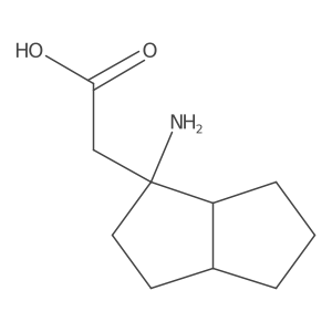 2-(1-Amino-octahydropentalen-1-yl)acetic acid结构式