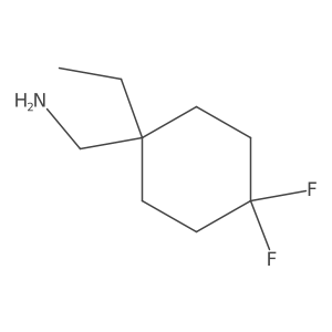 (1-Ethyl-4,4-difluorocyclohexyl)methanamine结构式