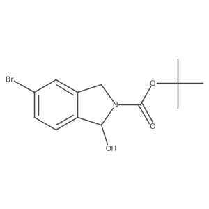 Tert-butyl 5-bromo-1-hydroxyisoindoline-2-carboxylate Structure