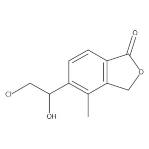 (R)-5-(2-Chloro-1-hydroxyethyl)-4-methylisobenzofuran-1(3H)-one结构式