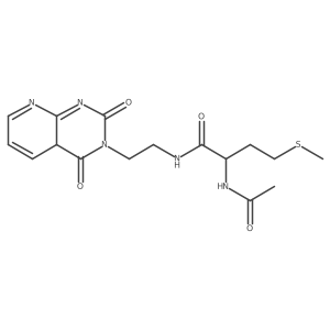 2-acetamido-N-[2-(2,4-dioxo-4aH-pyrido[2,3-d]pyrimidin-3-yl)ethyl]-4-methylsulfanylbutanamide结构式