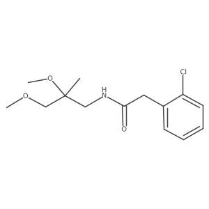 2-(2-chlorophenyl)-N-(2,3-dimethoxy-2-methylpropyl)acetamide结构式