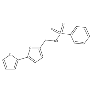 N-([2,2'-bifuran]-5-ylmethyl)benzenesulfonamide结构式