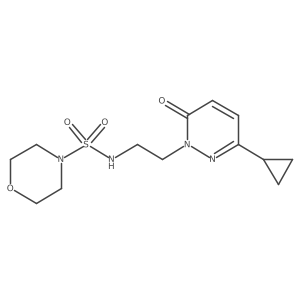 N-(2-(3-cyclopropyl-6-oxopyridazin-1(6H)-yl)ethyl)morpholine-4-sulfonamide Structure