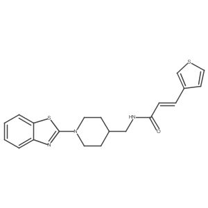 (E)-N-((1-(benzo[d]thiazol-2-yl)piperidin-4-yl)methyl)-3-(thiophen-3-yl)acrylamide Structure