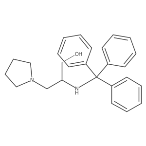 (2S)-3-(Pyrrolidin-1-yl)-2-[(triphenylmethyl)amino]propan-1-ol结构式