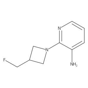 2-(3-(Fluoromethyl)azetidin-1-yl)pyridin-3-amine结构式
