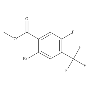 Methyl 2-bromo-5-fluoro-4-(trifluoromethyl)benzoate Structure